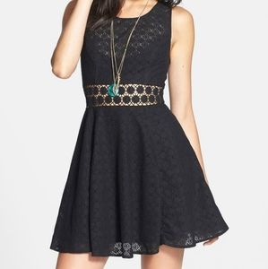 **Sold**Free People black daisy dress